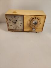 GE AM Clock Radio Beige Model C-410A Vintage-For Parts Or Restoration picture