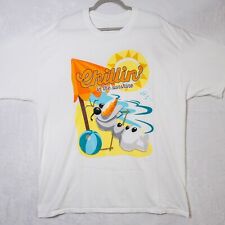 Walt Disney World Adults Size 2XL Chillin In The Sunshine T Shirt Frozen Olaf picture