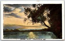 scene near pikesville maryland postcard unposted greetings vintage white border picture