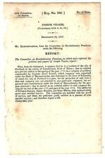 1837 Comte. Revolutionary Pensions:  Joseph Veazie Pension Request picture