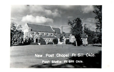 RPPC Postcard Historic New Chapel Fort Sill OKLAHOMA Real Photo 1951 Lawton OK picture