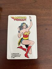 Vintage 1981 Wonder Woman Sealed Pack Playing Cards Original Box Plastic Coated picture