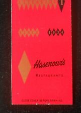 1960s Hasenour's Restaurant Cocktail Lounge Since 1934 Barret Louisville KY MB picture
