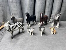 Schleich Retired Horses Dog Cat Zebra Rabbit Donkey Toy Lot picture