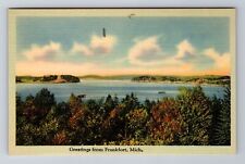 Frankfort MI-Michigan, General Greetings, Antique Vintage Souvenir Postcard picture