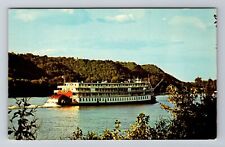 Madison IN-Indiana, Steamboat Delta Queen, Antique Virginia Souvenir Postcard picture