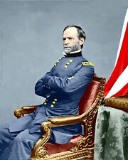William Tecumseh Sherman #1 Photo 8X10 - 1863 COLORIZED picture
