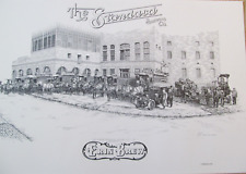 STANDARD BREWING CLEVELAND OHIO 1976 ERIN BREW BEER POSTER PRINT DRAWING OF 1914 picture