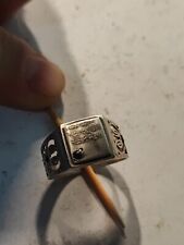 Led Zeppelin Band Presence 1976 album Robert Plant Sterling silver Gent`s ring picture