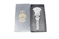 Versace Medusa Rosenthal Wine Stopper Boxed Frosted Crystal 24% (Small Crack) picture
