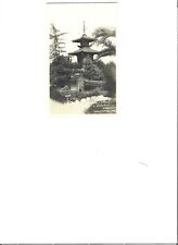 Japanese Pagoda & Gardens Hollywood California RPPC Photo Postcard early 1900's picture