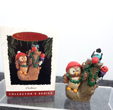HALLMARK OWLIVER OWL 3 SERIES CHRISTMAS KEEPSAKE ORNAMENT CUTE WITH BOX picture