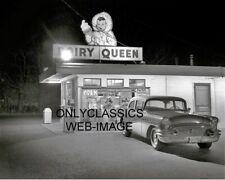 1977 DAIRY QUEEN ICE CREAM DRIVE-IN WATERTOWN SD 8X10 PHOTO COOL 1955 BUICK AUTO picture