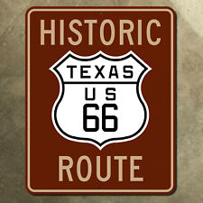 Texas historic route US 66 Amarillo Shamrock highway road sign mother road 10x12 picture