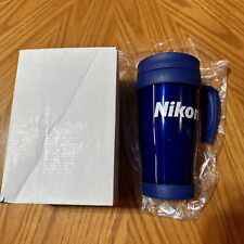 Nikon Blue Plastic Insulated Coffee Mug Cup New picture
