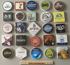 New 25 Assorted Beer Bar Coasters coaster  Lot E Guinness Lagunitas Miller Lite picture