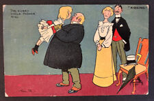 Postcard Artist Tom B  Kissing - Slobby Uncle Dodger Kiss 1907 picture