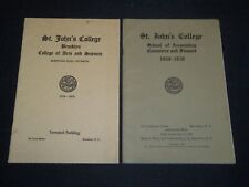 1928-1930 ST. JOHN'S COLLEGE BROOKLYN CATALOGUES LOT OF 2 - ACCOUNTING - J 5301 picture