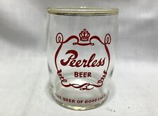 Vintage PEERLESS BEER Small Barrel Glass La Crosse WI picture