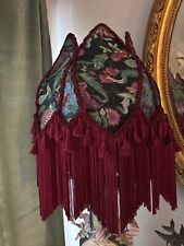 victorian style lampshade maroon color picture
