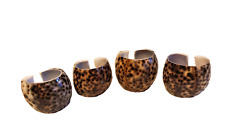 A Set of 4 Cowrie Shell Napkin Rings Beachy Boho Table Decor Philippines picture