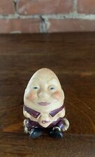 Vintage Jointed Hand Painted Humpty Dumpty Ceramic Ornament Shelf Sitter picture