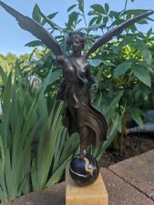 Antique Italian Grand Tour Bronze Figure of Nike or Winged Victory 19th Century picture