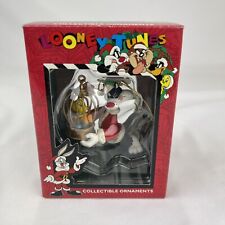 Vintage Warner Bros Looney Tunes Sylvester Tweety Christmas Holiday Ornament picture