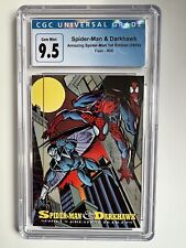 CGC 9.5 Gem Mint 1994 Amazing Spider-Man & Darkhawk 1st Edition Fleer Card #96 picture