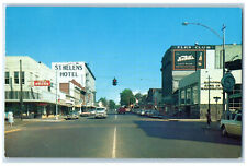 c1950's Business District St. Helens Hotel Chehalis Washington WA Postcard picture