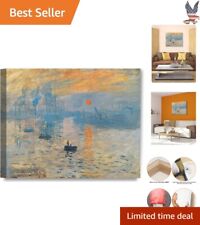 Impression Sunrise Canvas Print: Monet Art Reproduction - Vibrant Colors - 30x24 picture
