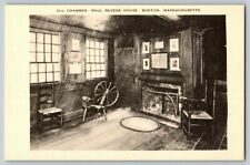 VTG 1900s Ell Chamber Paul Revere House  Boston Massachusetts Postcard picture