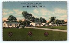 TARPON SPRINGS, FL Florida ~ ON-THE-BAYOU MOTEL  c1940s Pinellas County Postcard picture