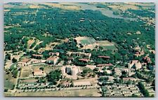 Vintage Postcard KS Lawrence Kansas University Aerial View Chrome picture