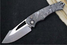 Heretic Knives Pariah Manual - Stonewashed Blade / CPM-Magnacut Steel / White Ca picture