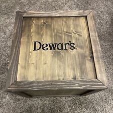 Dewar's | White Label Scotch Whisky | Wooden Crate Display Cube  | New picture