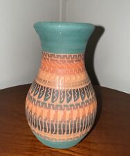 Vintage Handmade Navajo Pottery Vase Signed Genevieve Tully picture
