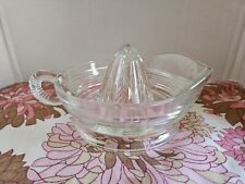 Vintage Clear Glass Juicer Medium Size W/Handle picture