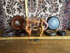 Vintage Chinese Carved Wood Display Stands picture
