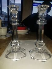 A Pair Of Vintage Glass Candleholder Set picture