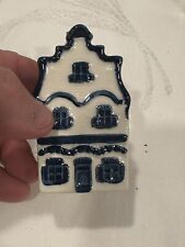 Early Vintage KLM Airlines Blue Delft House #1 Rynbende Distillery Empty RARE🔥 picture