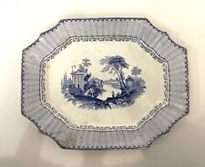 Antique Ralph Hall Co. Large Stoneware Platter (mid-1800s) 13” picture