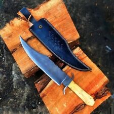 Custom Handmade Carbon Steel Blade Juan Padilo Bowie Knife-Hunting Knife Camping picture