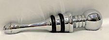 Metal Wine Bottle Stopper Chrome Silver Ball 41/4-in picture