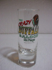 VINTAGE SHOT GLASS SIX FLAGS THE CRAZY BUFFALO SALOON RESTAURANT, GREAT AMERICA picture