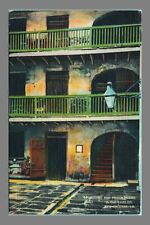 1930s Postcard Linen Courtyard And Prison Rooms In The Cabildo New Orleans LA picture