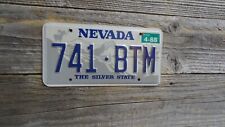 1988 Nevada the silver state big horn sheep license plate embossed picture