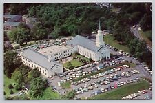 Postcard First Presbyterian Church Red Bank New Jersey Tower Hill Aerial View picture
