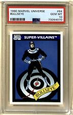 1990 Impel Marvel Universe Super-Villians Bullseye PSA 10 #64 picture