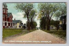Carthage, IL-Illinois, Main Street Looking West Fayette c1908, Vintage Postcard picture